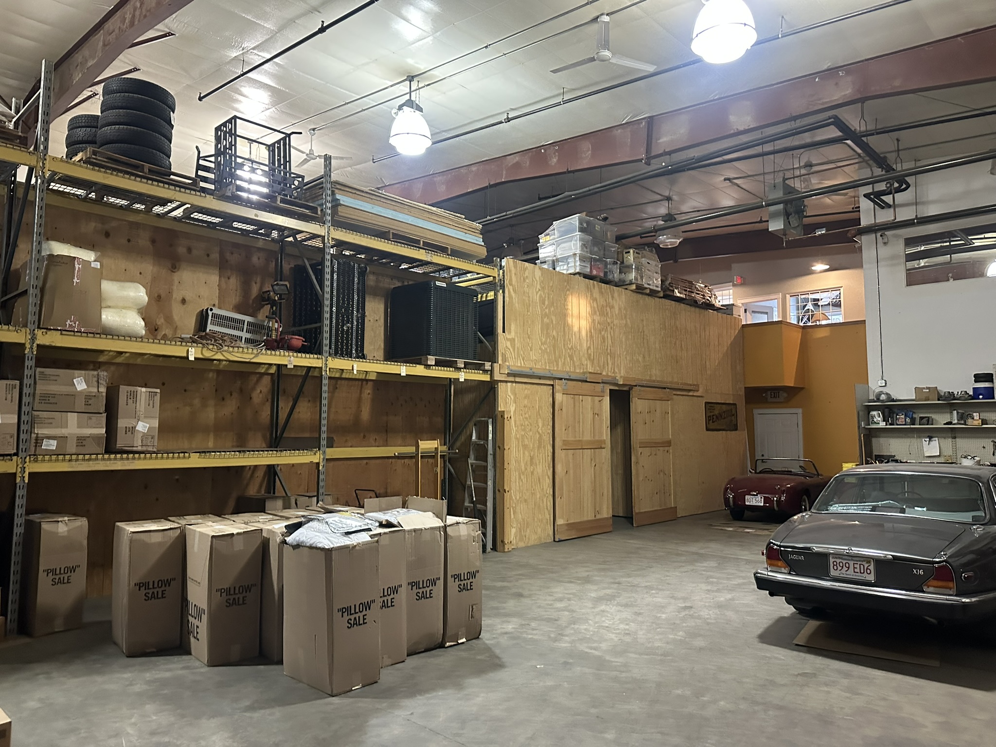 Drive-in bay interior - racking area