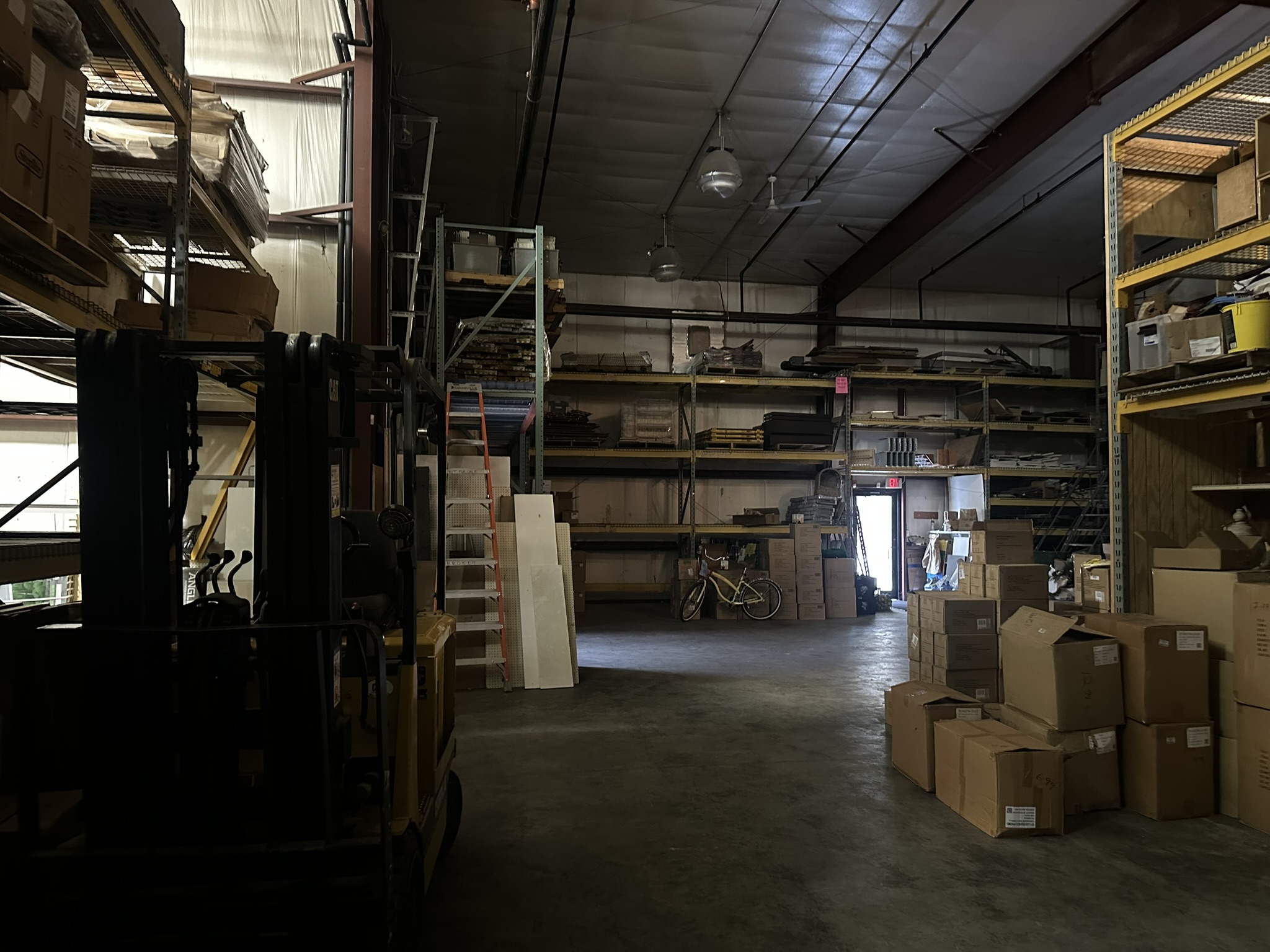 Semi bay 1 interior - racking